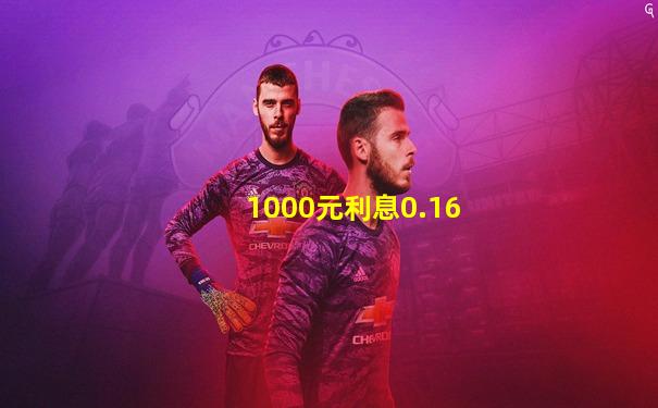 1000元利息0.16