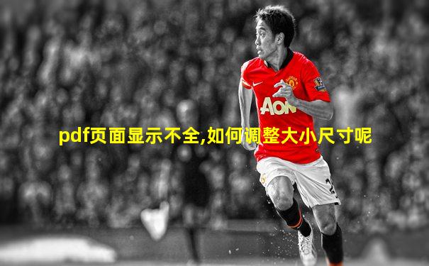 pdf页面显示不全,如何调整大小尺寸呢