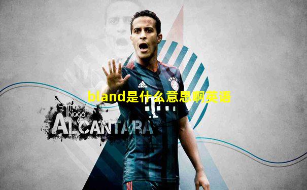 bland是什么意思啊英语